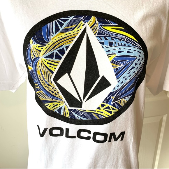 NWOT VOLCOM White Graphic Tee Shirt—SZ. Small - Picture 2 of 9